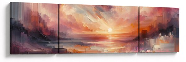 Obraz - Malowane zorze (170x50 cm)