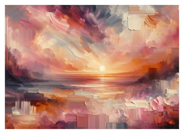Obraz - Malowane zorze (70x50 cm)