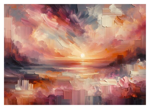 Obraz na szkle - Malowane zorze (70x50 cm)