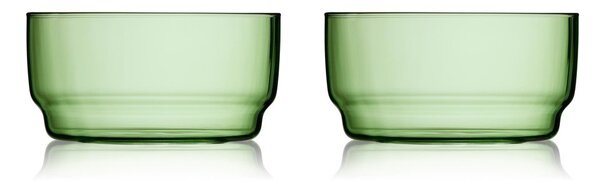 Zielone szklane miski zestaw 2 szt. 500 ml Torino – Lyngby Glas