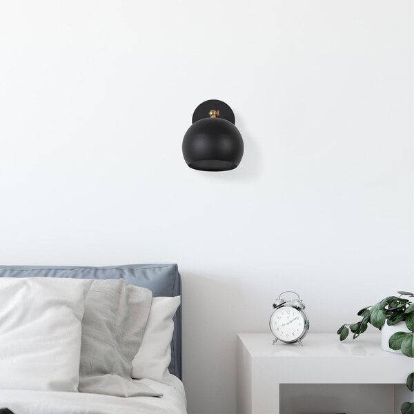 Czarny kinkiet ø 15 cm Stiva – Opviq lights