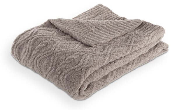 Szarobrązowy koc z mikropluszu 130x170 cm Aspen – Tiseco Home Studio