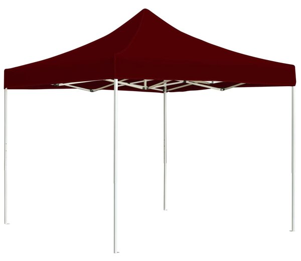 Profesjonalny namiot imprezowy, aluminium, 2x2 m, bordowy