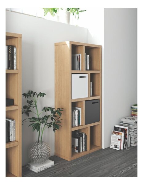 Regał w dekorze dębu 70x159 cm Berlin – TemaHome