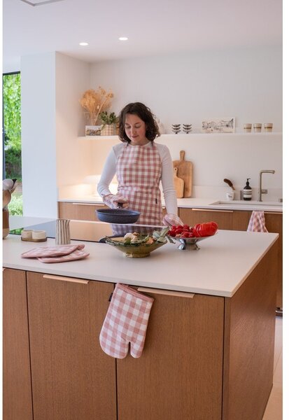 Bawełniany fartuch Gingham – Tiseco Home Studio