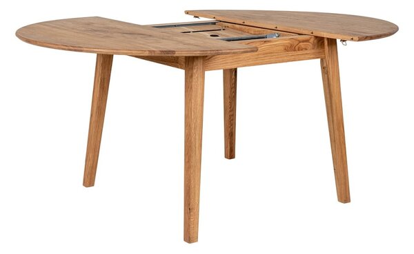 Okrągły rozkładany stół z litego drewna dębowego ø 118 cm Metz – House Nordic