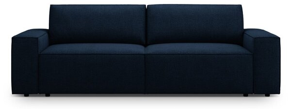 Ciemnoniebieska rozkładana sofa z materiału bouclé 247 cm Jodie – Micadoni Home