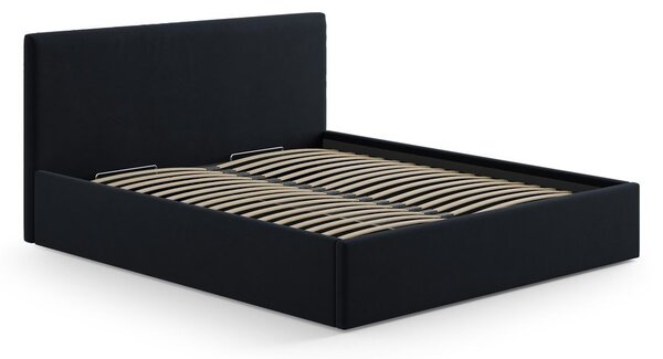 Ciemnoniebieski tapicerowany zagłówek 150,5x100 cm Remo – Micadoni