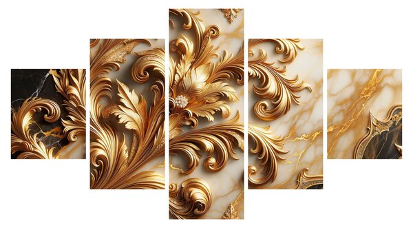 Obraz - Marmur ze złotem (125x70 cm)