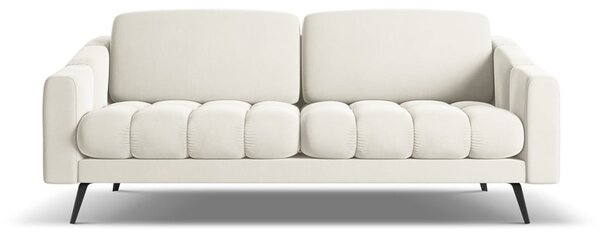 Biała aksamitna sofa 202 cm Nalu – Makamii