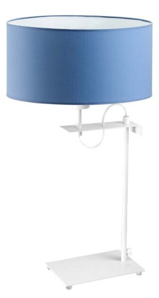 Lampka nocna na biurko lampa biurkowa LED z abażurem walec 30cm POINT