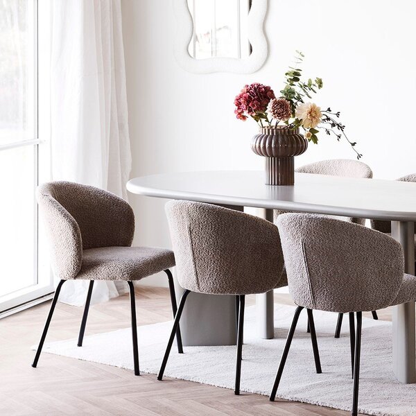 Brązowy szklany wazon (wysokość 27 cm) Celia – House Nordic