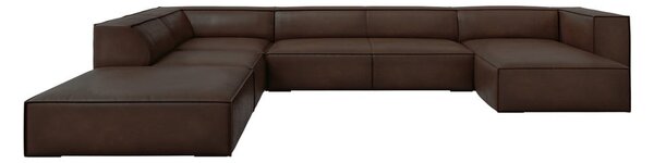 Ciemnobrązowy skórzany narożnik (lewostronny) Madame – Windsor & Co Sofas