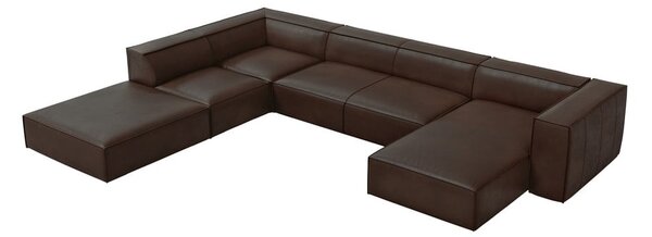 Ciemnobrązowy skórzany narożnik (lewostronny) Madame – Windsor & Co Sofas