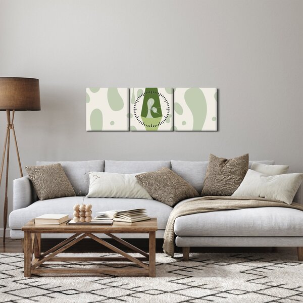 Obraz - Hipisi, lampa lawowa (z zegarem) (90x30 cm)