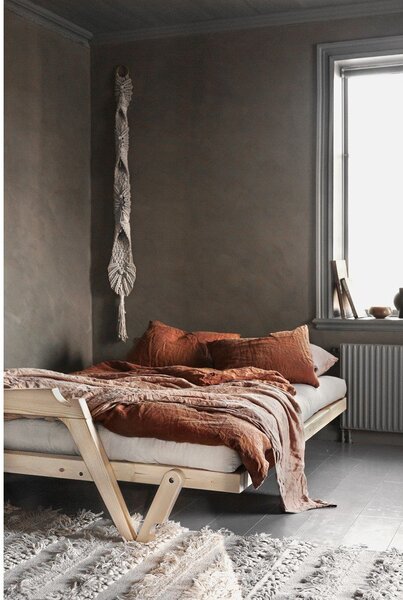 Sofa rozkładana ze sztruksową tapicerką Karup Design Grab Raw/Natural