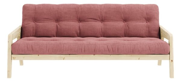 Różowa rozkładana sofa 190 cm Grab Clear – Karup Design