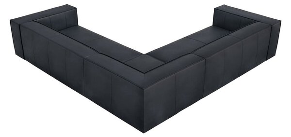 Ciemnoniebieski skórzany narożnik (strona zmienna) Madame – Windsor & Co Sofas
