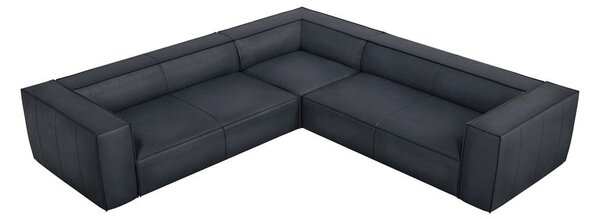 Ciemnoniebieski skórzany narożnik (strona zmienna) Madame – Windsor & Co Sofas