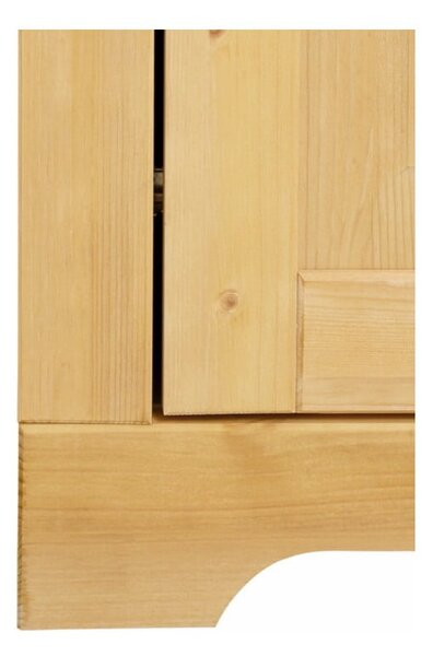 Witryna z litego drewna sosnowego w naturalnym kolorze 180x35 cm Lisa – Støraa