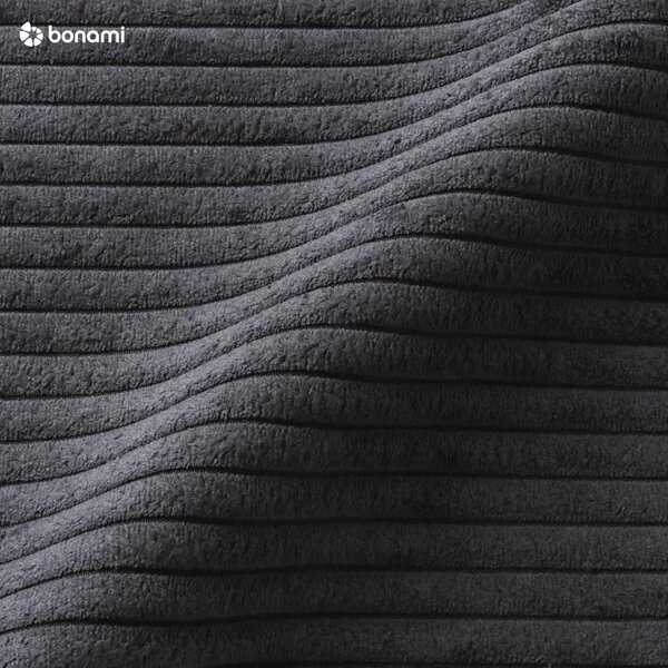 Ciemnoszara sztruksowa rozkładana sofa 195 cm Nona – Makamii