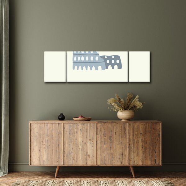 Obraz - Miasta Europy N⁰2 (170x50 cm)