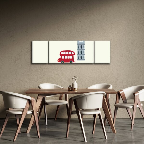 Obraz - Miasta Europy N⁰3 (170x50 cm)