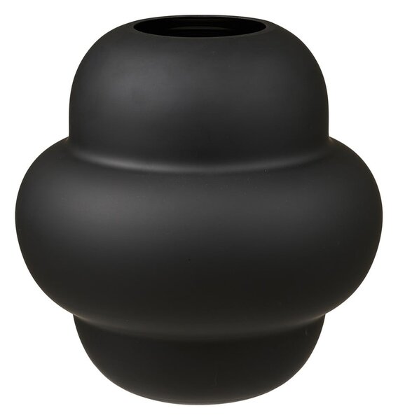 Czarny szklany wazon (wysokość 20 cm) Vera – House Nordic