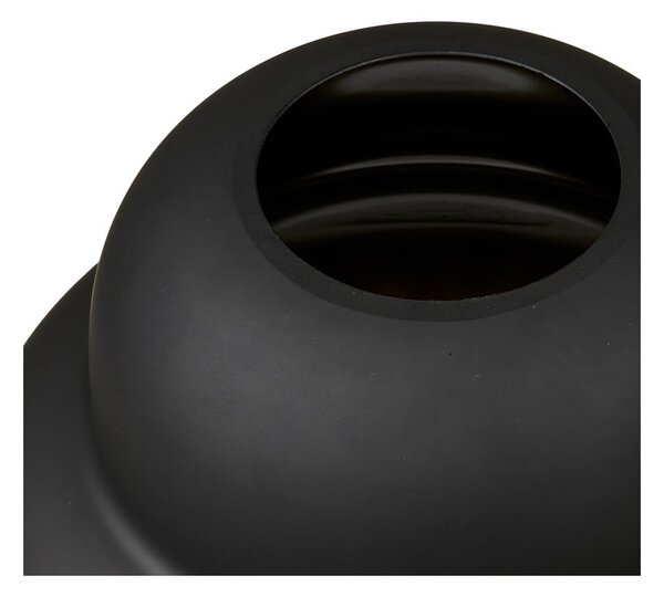 Czarny szklany wazon (wysokość 20 cm) Vera – House Nordic