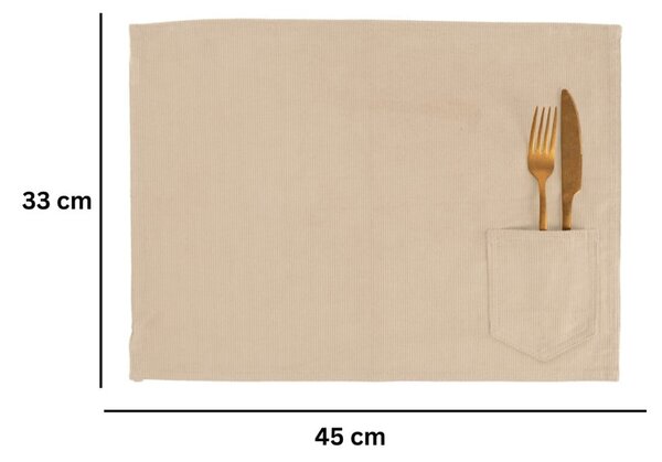 Tekstylna mata stołowa 33x45 cm Velmar – Tiseco Home Studio
