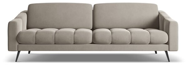 Beżowa aksamitna sofa 238 cm Nalu – Makamii