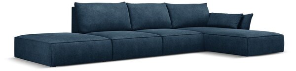 Ciemnoniebieski narożnik (prawostronny) Vanda – Mazzini Sofas