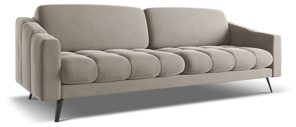 Beżowa aksamitna sofa 238 cm Nalu – Makamii