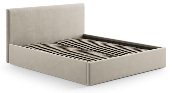 Beżowy tapicerowany zagłówek 150,5x100 cm Remo – Micadoni