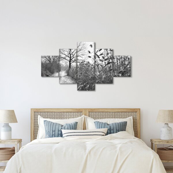 Obraz - Pola w zimie (125x70 cm)