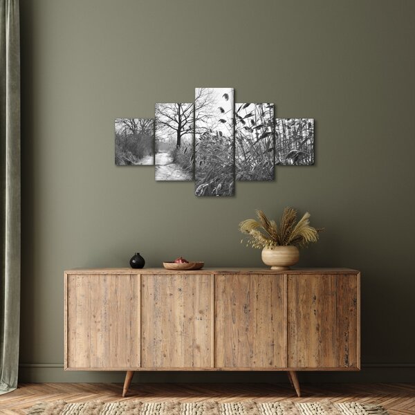 Obraz - Pola w zimie (125x70 cm)