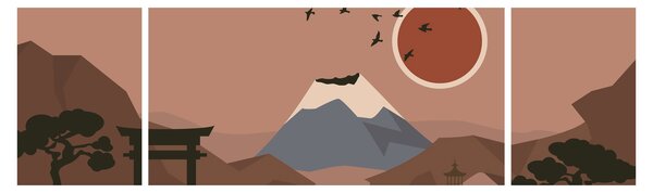 Obraz - Japonia N⁰1 (170x50 cm)