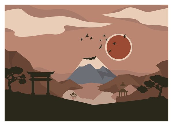 Obraz na szkle - Japonia N⁰1 (70x50 cm)