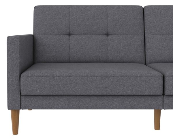 Szara rozkładana sofa 82 cm Lilly – Støraa