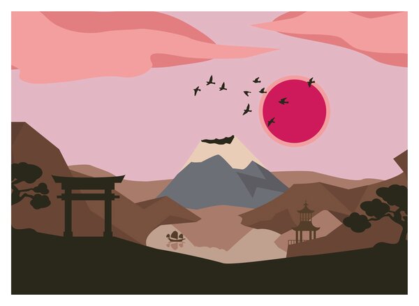 Obraz - Japonia N⁰2 (70x50 cm)
