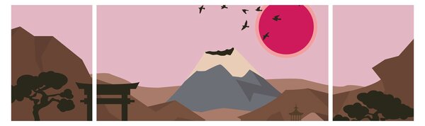 Obraz - Japonia N⁰2 (170x50 cm)