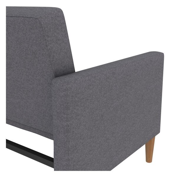 Szara rozkładana sofa 82 cm Lilly – Støraa