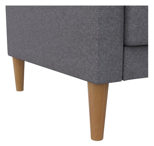 Szara rozkładana sofa 82 cm Lilly – Støraa