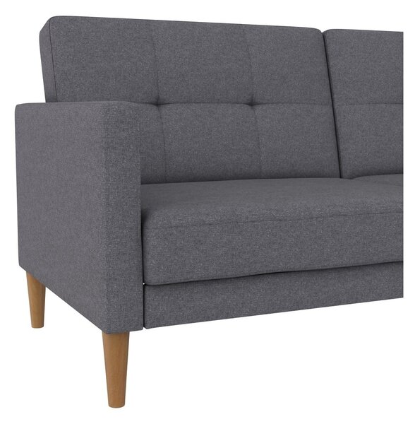 Szara rozkładana sofa 82 cm Lilly – Støraa