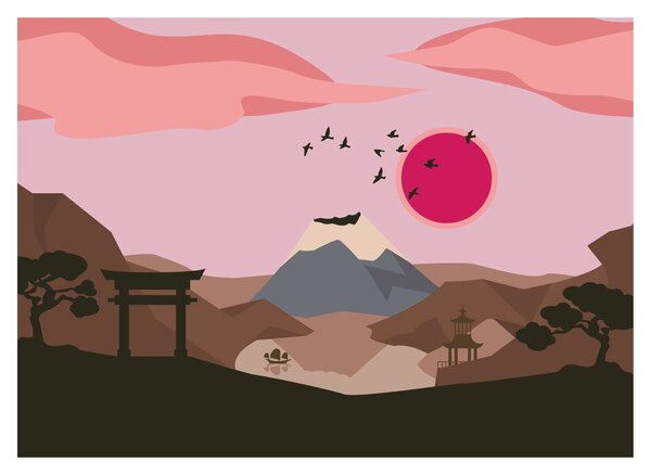 Obraz na szkle - Japonia N⁰2 (70x50 cm)