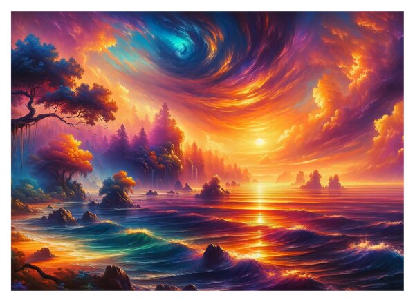 Obraz - Magiczny świat (70x50 cm)