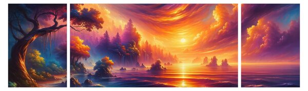 Obraz - Magiczny świat (170x50 cm)