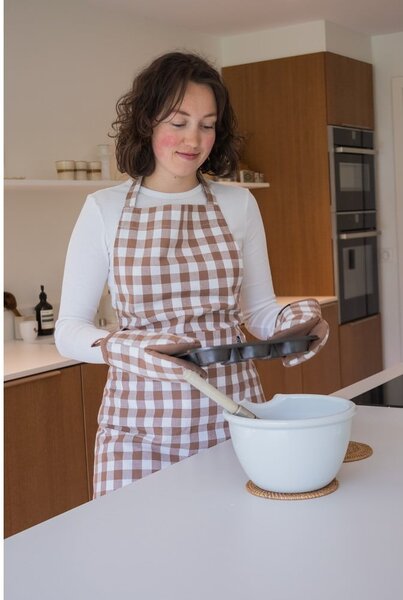 Bawełniana rękawice kuchenne zestaw 2 szt. Gingham – Tiseco Home Studio