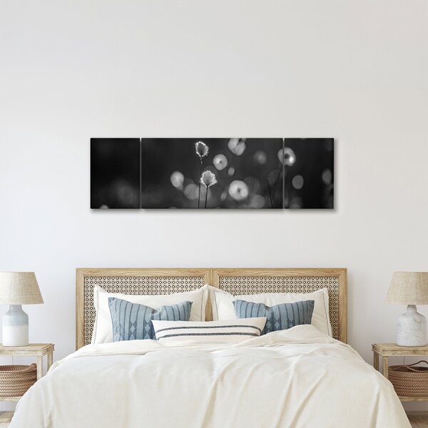 Obraz - Trawa bawełniana na łące (170x50 cm)