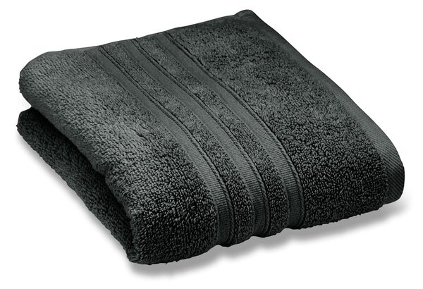 Ciemnoszary bawełniany ręcznik frotte 50x85 cm Zero Twist – Catherine Lansfield